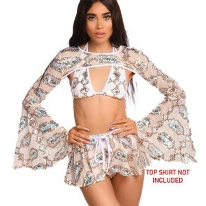 THREE PIECE SET Moonstone Goddess Sequin Set